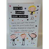 Shop Inc You've Passed Your Exams Humour Congratulations Graduation Super Clever New Card