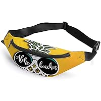 Aloha-Beaches Pineapple Waist Fanny Packs For Men Women Sports Belt Bag Crossbody Print