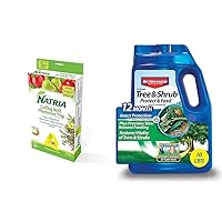 NATRIA Codling Moth Pheromone Trap, Ready-to-Use, (1-Pack) with BioAdvanced 12 Month Tree and Shrub Protect and Feed for Insects, Granules, 10 lb