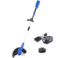 Weed Wacker 40V 13'' Cordless 2 in 1 String Trimmer/Edger with Auto Feed, 2.0Ah Battery and Charger, 2 Pack Trimmer Line
