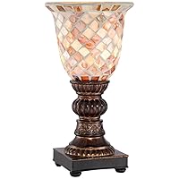 Regency Hill Mosaic Traditional Vintage Uplight Accent Table Lamp 12