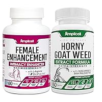 Female Enhancement & Horny Goat Weed Pills - Libido Booster for Men & Women - Hormone Balance - Mood & Energy Pills - 60Caps