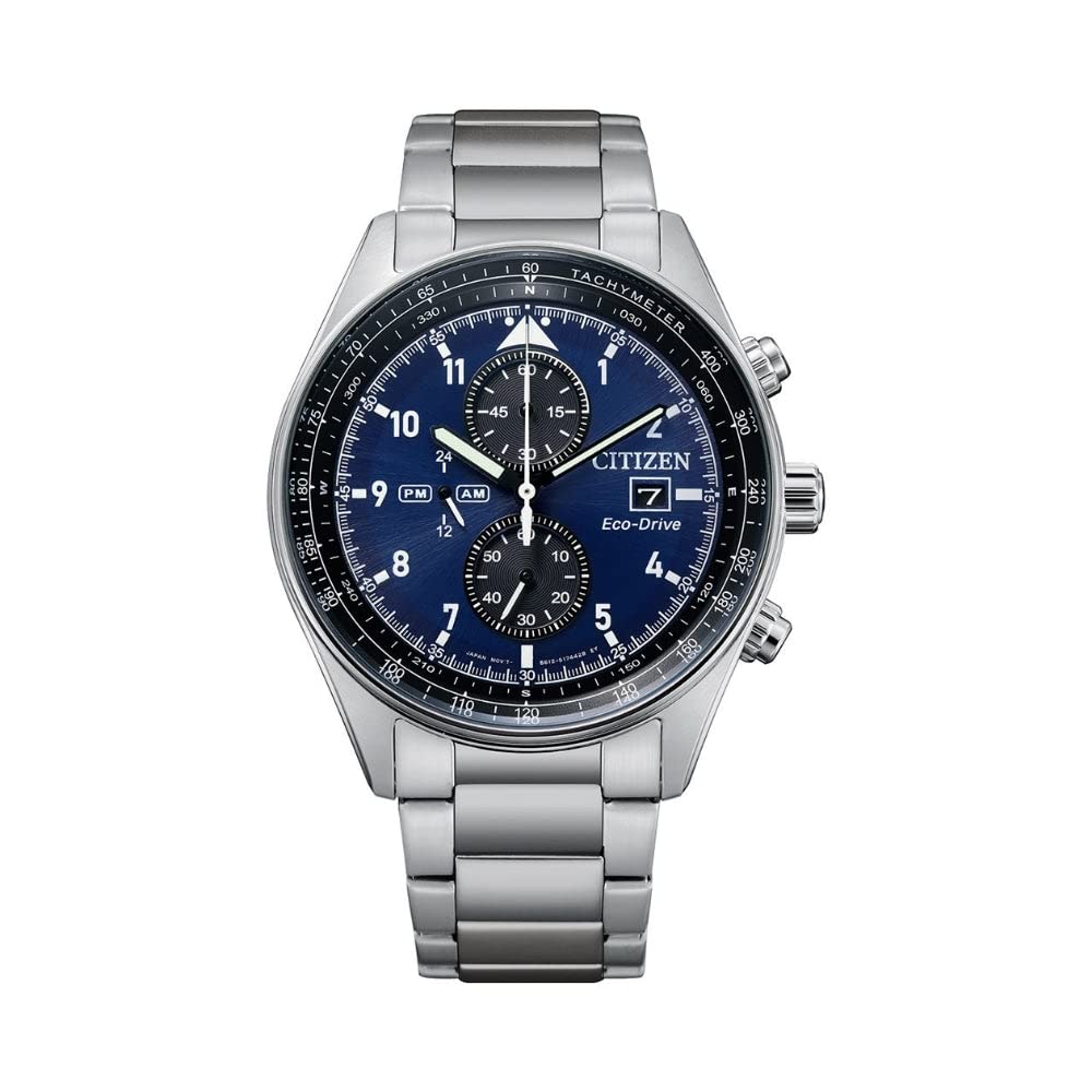 Citizen CA0770-81L Men's Blue and Black Dial Chronograph Watch