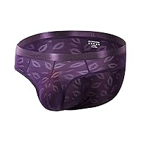 Men's Briefs Lip Printed Bulge Pouch Underwear Stretchy Solid Quick-Dry Bikini Panties Breathable Mid Rise Underpants