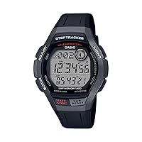 Men's WS- 2000H- 1AVCF Step Tracker Digital Display Quartz Black/Black Watch