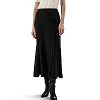 LilySilk Mermaid 100% Wool Skirt for Women Fitted Slim Sexy Flared Bottom Soft Sweater Knitted Skirts Ladies Vintage