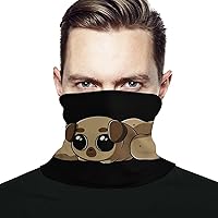 Potato Funny Pug Face Mask Neck Gaiter Face Covers for Men with Drawstring Scarf Mask Bandana for Outdoor