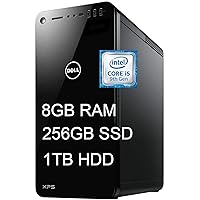 Dell XPS 8930 Premium Desktop Computer I 9th Gen Intel Hexa-Core i5-9400 (> i7-7700HQ) I 8GB RAM 256GB SSD 1TB HDD I USB-C MaxxAudio HDMI WiFi Win 10 Black (Renewed)