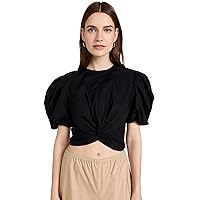 Vince Women's Twist Knot Puff Sleeve Blouse