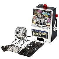 OMURA Combo Games Black Bingo Set & Mini Slot Machine