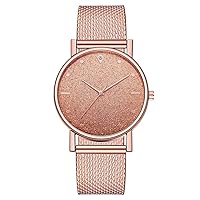 Women's Star Sky Watch, Fashionable Exquisite Diamond Retro Silicone Strap Quartz Ladies Wristwatch