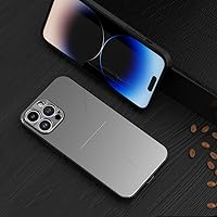 Silicone Frame Metal Lens Protection Phone Cases for iPhone 15 14 13 12 11 Pro Max Aluminum Back Cover for iPhone 13 12Mini Plus,Silver,for iPhone 13