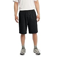 SPORT-TEK Men's Jersey Knit Short with Pockets XL Black