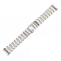Solid Stainless Steel Watchband 20mm For OMEGA DEVILLE Watch Strap Deployment Clasp Curved End Wrist Watches Bracelet