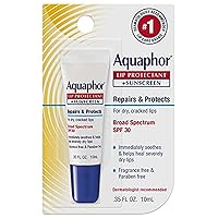 Aquaphor Lip Repair + Protect, Broad Spectrum SPF 30 0.35 oz (Pack of 3)