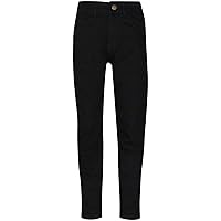 Faded Jet Black Denim Jeans Comfort Stretch Skinny Pants Trousers Lightweight Trendy Summer Boys Age 5-13 Years