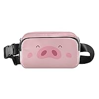 Pink Pig Belt Bag for Women Men Water Proof Fashion Waist Packs with Adjustable Shoulder Tear Resistant Fashion Waist Packs for Hiking