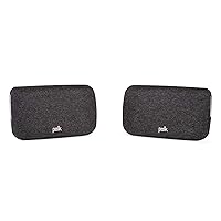 Polk Audio SR2 Wireless Surround Sound Speakers for Select React and Magnifi Sound Bars - Immersive Easy Set Up, Multiple Placement Options, 2 Count (Pack of 1)