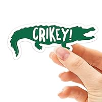 Crikey Sticker, Cute Crocodile Stickers for Hydroflask, Crocodile Dundee Quote, Croc Hunter Australian Sayings, Aussie Quotes, Reptile Decal