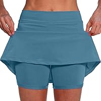Athletic Skirt,Tennis Skirts for Women with Shorts Marble Print High Waist Athletic Skorts Athletic Running Golf Skorts