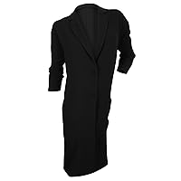 ElevenParis Women's Black Notch Lapel Long Light Coat