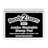 READY 2 LEARN Jumbo Washable Stamp Pad - Black - 6.2