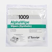 TX1009 AlphaWipe Heavyweight Polyester Cleanroom Wiper, 9