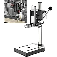 Drill Press Stand for Hand Drill, Benchtop Drill Presses, Adjustable Bench Clamp Drill Press Floor Stand for Drilling Collet, Ideal for DIY and Professional Repairs