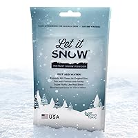 Instant Snow Powder - Made in The USA Premium Fake Artificial Snow - Great for Holiday Snow Decorations and Slime
