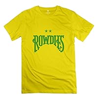 Yellow Tampa Bay Rowdies 100% Cotton T Shirt For Mens Size X-Small