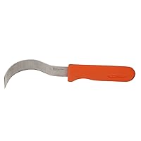 Zenport K117 Row Crop Harvest Knife, Broccoli/Produce, 6-Inch Wavy Stainless Steel Blade , Orange