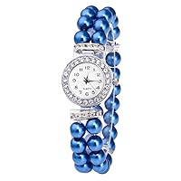Women's Watches Jewellery Quartz Watch Analogue Stainless Steel Bracelet Mother's Day Gift Birthday Gift Fashion Women Girls Casual Pearl String Watch Bracelet Quartz Wrist Watch