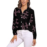 Me and Mommy Broke Daddy Women's Button Down Shirt V Neck Long Sleeve Blouses Fashion T-Shirt Tops