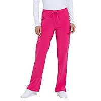 Dickies EDS Essentials Scrubs for Women, Drawstring Cargo Scrub Pants with Four-Way Stretch and Moisture Wicking DK010