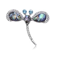 Alilang Cute Adorable Sparkle Clear Crystal Embedded Rhinestone Dragonfly Ring
