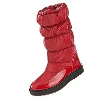 Womens Down Jacket Mid Calf Boots Water Resistant Smooth Upper Warm Winter Sneakers