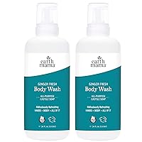 Ginger Fresh Foaming Hand Soap and All Purpose Body Wash for Sensitive Skin, Liquid Castile Soap with Organic Coconut Oil, Shea Butter, Calendula, & Aloe, 34-Fluid Ounce (2-Pack)