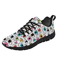Evil Eye Printed Womens Mens Gym Shoes Running Sneakers Sport Tennis Shoes Gifts for Her,Him