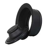 Matte Black Universal Garbage Disposal Sink Flange and Stopper, Fits Standard 3-1/2 Inch Sink Opening