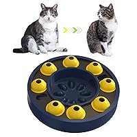 Puzzles Toy Used for Both Cats Dogs,Cat Brain Toys Kitten Mental Stimulation Kitty Mentally Stimulating Puzzle Feeder Best Interactive Indoor Treat Dispenser Food Dispensing Bowl Smart Game FV