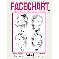 Facechart Template Practice Book 2: Blank Face Chart Makeup Templates