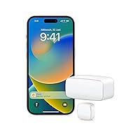 Eve Door & Window (Matter) - Smart Contact Sensor for Doors & Windows, Home Security, Device Activation, Future Proof with Matte & Thread, Apple HomeKit, Alexa, Google Home, SmartThings