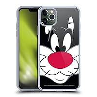 Head Case Designs Officially Licensed Looney Tunes Sylvester The Cat Full Face Soft Gel Case Compatible with Apple iPhone 11 Pro Max and Compatible with MagSafe Accessories