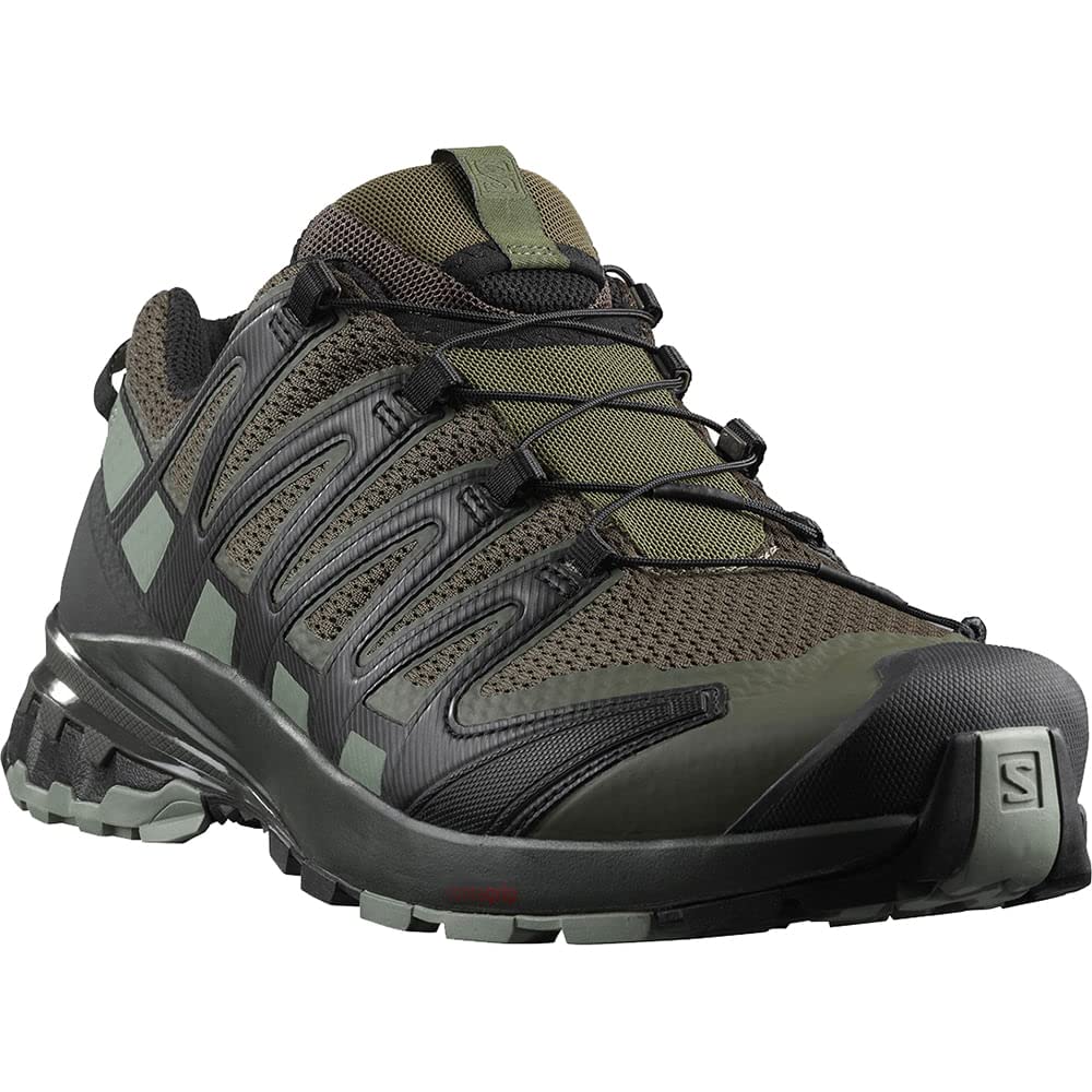 Salomon Men's XA PRO 3D v8 Trail Running Shoes, Grape Leaf/Peat/Shadow, 8.5 Wide