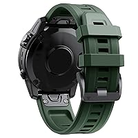 Official Silicone 26 22mm Quick Release Watchband Wriststrap for Garmin Fenix 7 7X 6 6X 5X 5 3 HR Smart Watch Easyfit Wrist Band
