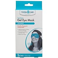 Thera|Care Gel Eye Mask | Alleviates migraine, Allergy and Sinus discomfort | 7.25” x 5.25” (18.41cm x 12.70cm) Plus Strap, Blue (24-809)