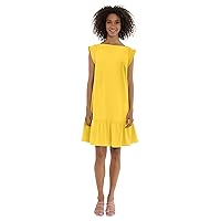 Maggy London Women's Boatneck Tent Dress with Sleeve Bands