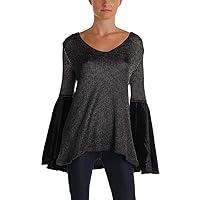 Free People Womens Bell Sleeve Tunic Sweater