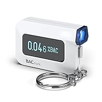 C6 Keychain Breathalyzer | Professional-Grade Accuracy | Optional Wireless Smartphone Connectivity | Compatible w/ Apple iPhone, Google & Samsung Android Devices | Apple HealthKit Integration
