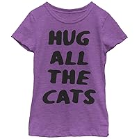 Lost Gods Girls' Cat Hugger Graphic T-Shirt